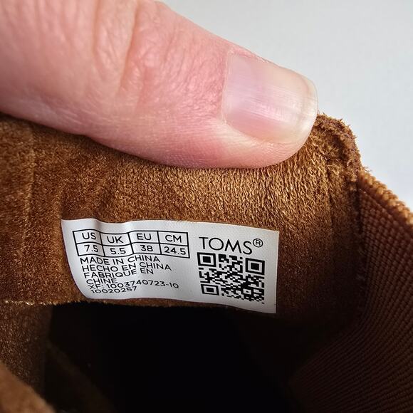 Toms Dakota Boot Womens Size 7.5 Tan Water Resistant Leather - Picture 6 of 7